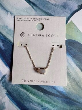 Kendra Scott Faye Small Pendant Necklace - Ivory NWT